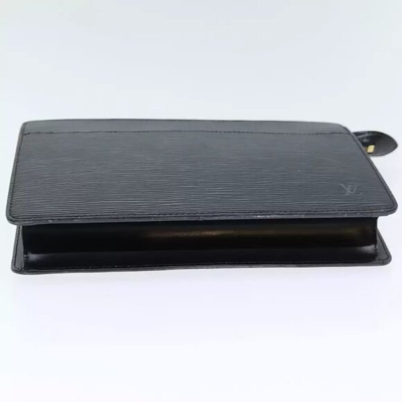 LOUIS VUITTON Epi Pochette Homme Clutch Bag Black - Picture 4 of 16